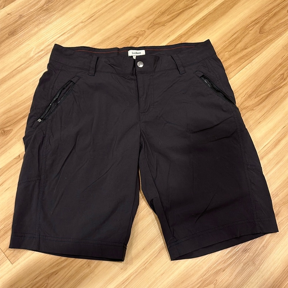 LL Bean women’s hiking shorts, black, size 8
